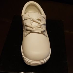 Boys White Lace Up